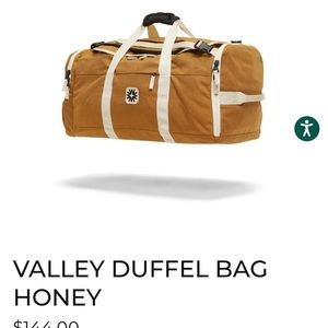 Walker Family Goods Valley Duffle bag with backpack straps- brand new!